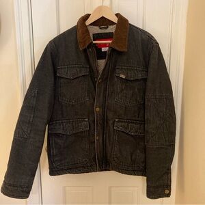 1980's era Wrangler men's sherpa-lined jean jacket